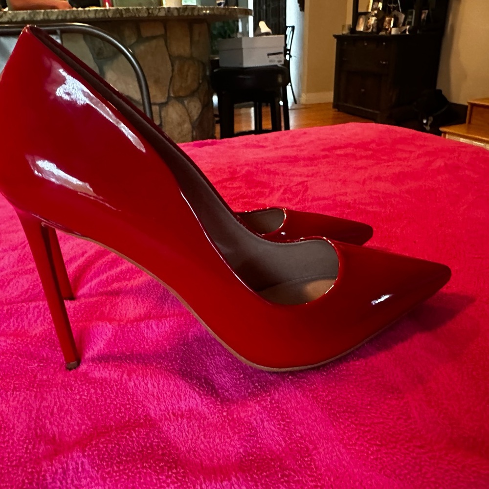 Elegant Red Stiletto Heels